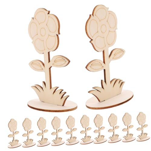 Gadpiparty 12 Stück Unbemalte Holzblumen zum Basteln DIY Holzfiguren für Kreative Malprojekte für Erwachsene zur Raumdekoration für Besondere Anlässe Gadpiparty 12 Stück Unbemalte Holzblumen zum Basteln DIY Holzfiguren für Kreative Malprojekte für Erwachsene zur Raumdekoration für Besondere Anlässe von Gadpiparty