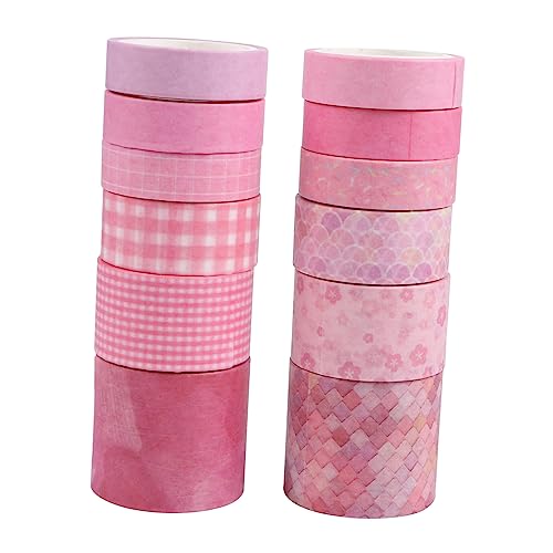 Gadpiparty 12 Stück Washi-Tape the washi tape bastelbedarf Vintage Washi Tape Scrapbooking-Klebeband Kreativklebeband Spender Magnetband dekorband DIY Washi Tapes Washi-Papierbänder Rosa Gadpiparty 12 Stück Washi-Tape the washi tape bastelbedarf Vintage Washi Tape Scrapbooking-Klebeband Kreativklebeband Spender Magnetband dekorband DIY Washi Tapes Washi-Papierbänder Rosa von Gadpiparty