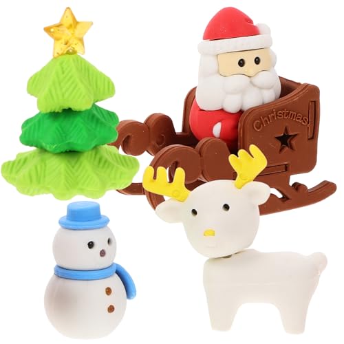 Gadpiparty 12 Stück Weihnachts Radiergummis für Cartoon Designs mit Weihnachtsmann Schneemann und als Schulbedarf und Kleine für Weihnachtszeit pro Box Boxen Gadpiparty 12 Stück Weihnachts Radiergummis für Cartoon Designs mit Weihnachtsmann Schneemann und als Schulbedarf und Kleine für Weihnachtszeit pro Box Boxen von Gadpiparty