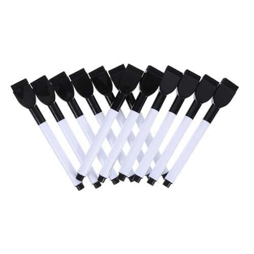 Gadpiparty 12 Stück Whiteboard-stift Stifte Trockener Löschen Für Whiteboard Büro-whiteboard-marker Trockenradiermarker Trocken Abwischbare Marker Für Kleinkinder Tafelmarker Plastik Black von Gadpiparty