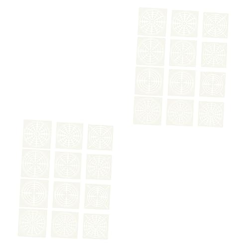 Gadpiparty 12-teiliges Set Diy Malvorlage Malschablonen Malerei Punktierung Runden Große Schablonen Zum Malen Mandalas Waschbar Klassische Mandala-punktvorlagen Das Haustier von Gadpiparty