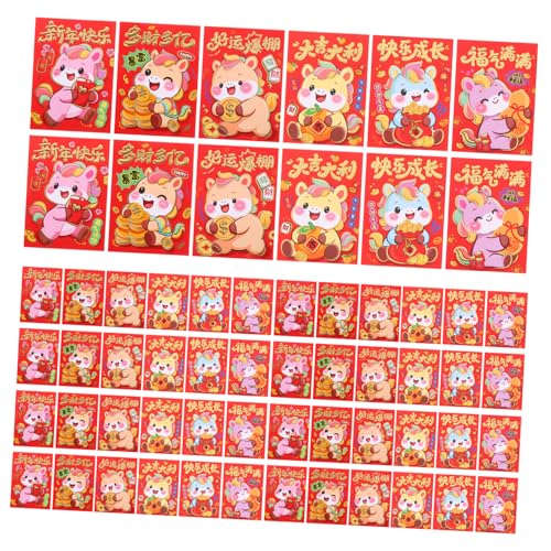 Gadpiparty 120 Stück Chinesische Neujahr Umschläge Jahr Des Pferdes Rote Briefumschläge Frühlingsfest Glücksgeldtaschen mit Cartoon Pferd Design für Geschenkverpackung Gadpiparty 120 Stück Chinesische Neujahr Umschläge Jahr Des Pferdes Rote Briefumschläge Frühlingsfest Glücksgeldtaschen mit Cartoon Pferd Design für Geschenkverpackung von Gadpiparty