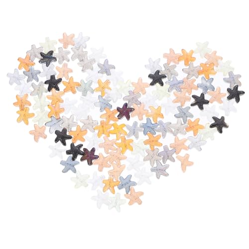 Gadpiparty 120 Stück Diy Glasperlen Seestern Schmuckperlen für Armband und Halskette Bastelperlen für Basteln und Schmuckherstellung für Diy Projekte und von Gadpiparty
