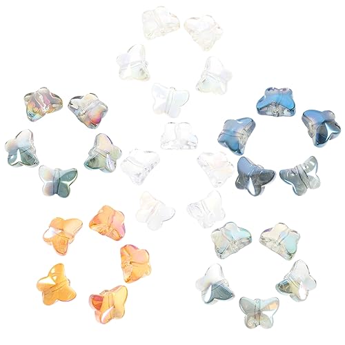 Gadpiparty 120 Stück Schmetterlingsperlen Handgemachte Schmuckzubehör für Diy Armbänder Farbenfrohe Glasperlen für Kreative Bastelprojekte für Schmuckherstellung und Designs Gadpiparty 120 Stück Schmetterlingsperlen Handgemachte Schmuckzubehör für Diy Armbänder Farbenfrohe Glasperlen für Kreative Bastelprojekte für Schmuckherstellung und Designs von Gadpiparty
