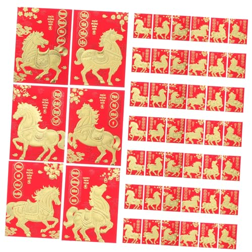 Gadpiparty 120 Stück Vietnamesische Hong Bao Umschläge Jahr Des Pferdes Rote Geldumschläge für Chinesisches Neujahrsfest Vielseitige Dekoration Traditionelle Glückwunschumschläge Gadpiparty 120 Stück Vietnamesische Hong Bao Umschläge Jahr Des Pferdes Rote Geldumschläge für Chinesisches Neujahrsfest Vielseitige Dekoration Traditionelle Glückwunschumschläge von Gadpiparty