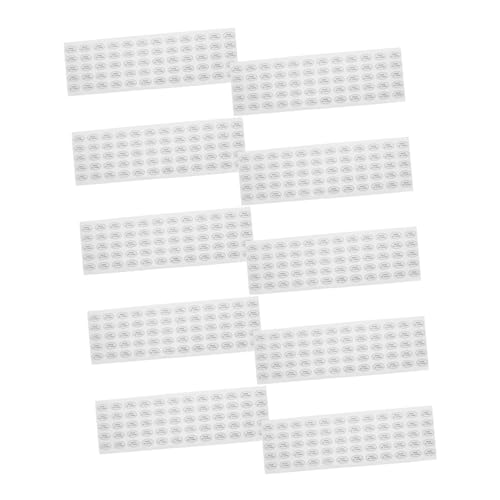 Gadpiparty 1200 Stück China Etiketten Wiederverwendbare Pvc Aufkleber Etiketten Für Lebensmittelverpackungen Wasserdichte Für Drucker Einfache Aufkleber Weißes Pvc von Gadpiparty