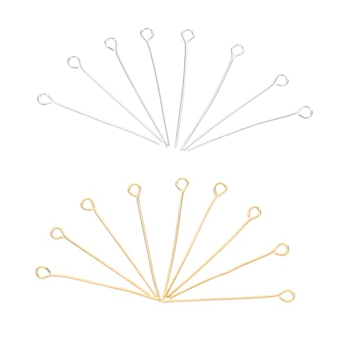 Gadpiparty 1200 Stück Teiliges Schmuckzubehör Metall Kettelstifte Gold Silber für DIY Schmuckherstellung Armbänder Halsketten Ohrringe Vielseitig Einsetzbar Robust von Gadpiparty