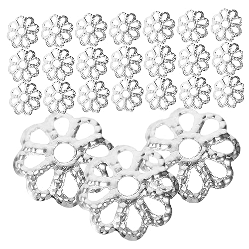 Gadpiparty 1200Stücke Perlenkappen Für DIY Schmuck Silberne Design Kappen Für Halsketten Und Armbänder Einfach Zu Verwenden Vielseitig Einsetzbar Bastelmaterialien Gadpiparty 1200Stücke Perlenkappen Für DIY Schmuck Silberne Design Kappen Für Halsketten Und Armbänder Einfach Zu Verwenden Vielseitig Einsetzbar Bastelmaterialien von Gadpiparty