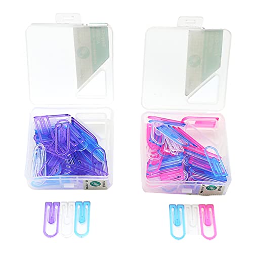 Gadpiparty 120Stücke Papierclips und Lesezeichen Robuste Büroklammern für Schule Büro und Zuhause Hochwertige Langlebige Clips zur Sicheren Fixierung von Dokumenten von Gadpiparty