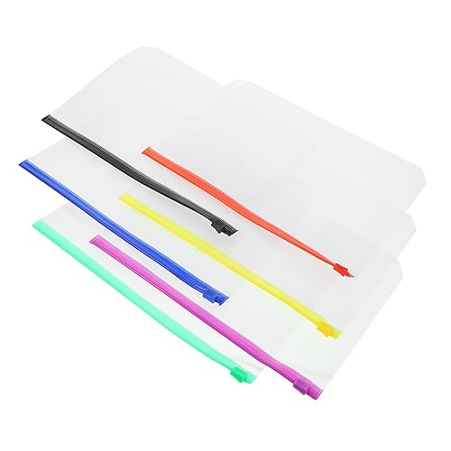 Gadpiparty 12Stücke Reißverschlusstasche für Scrapbooking Abnehmbare Organizer mit Stabilen für Dokumente und Visitenkarten von Gadpiparty