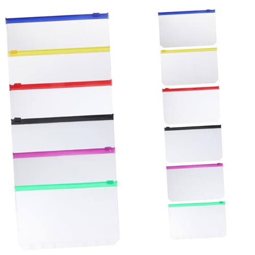 Gadpiparty 12Stücke Reißverschlusstaschen Dokumenten Organizer aus Binder für Loseblattbücher für Büro Schule und Reisen von Gadpiparty