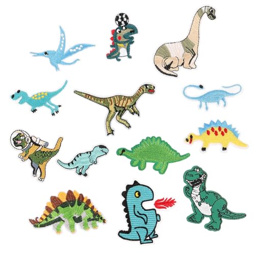 Gadpiparty 13 Stück Dinosaurier Aufnäher Teiliges Besticktes Bügelpatch für Diy Projekte zum Aufbügeln und Aufnähen Kleidung Taschen und Rucksäcke Gadpiparty 13 Stück Dinosaurier Aufnäher Teiliges Besticktes Bügelpatch für Diy Projekte zum Aufbügeln und Aufnähen Kleidung Taschen und Rucksäcke von Gadpiparty