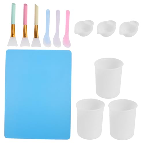Gadpiparty 13 Stück Teiliges Epoxidharz DIY Werkzeugset mit Silikon Messbechern Rührstäben und Spatel für Mischen Gießen und Bastelarbeiten Langlebig und Vielseitig für Handwerk und von Gadpiparty