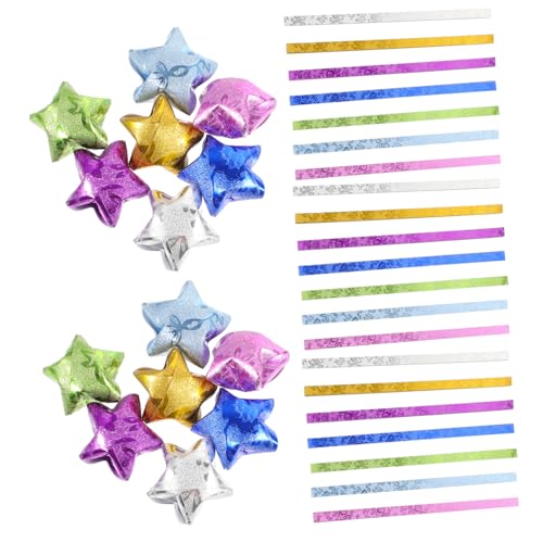 Gadpiparty 140 Stück Origami -Material Sterne Sternpapierstreifen Origami -Papier Papierstreifen zum Sternfalten Dekorationen machen farbiges Origami-Papier Sternfaltpapier von Gadpiparty