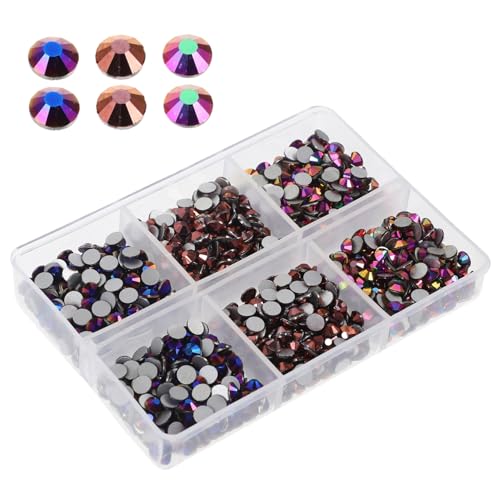 Gadpiparty 1440 Stück Flachrücken Strasssteine für DIY Dekorationen Glitzernde Glasdiamanten für Kleidung Schuhe Handtaschen und Bastelprojekte Fächer Vintage von Gadpiparty