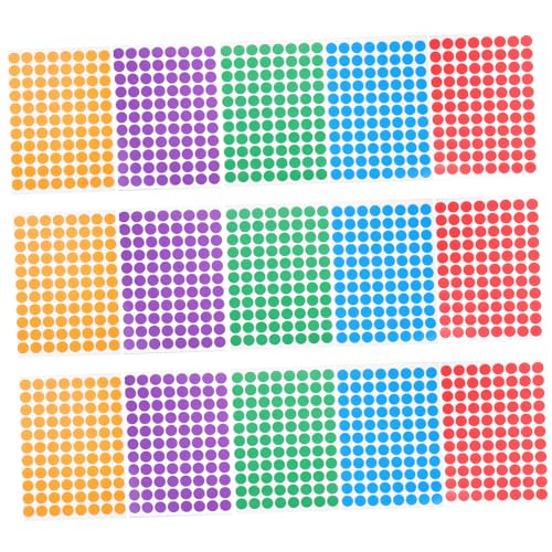 Gadpiparty 15 Blatt Selbstklebende Runde Punktaufkleber Farbkodierte für Namen Schule und Organisation für Büro Zuhause und Freizeit Beschreibbare Labels Gadpiparty 15 Blatt Selbstklebende Runde Punktaufkleber Farbkodierte für Namen Schule und Organisation für Büro Zuhause und Freizeit Beschreibbare Labels von Gadpiparty