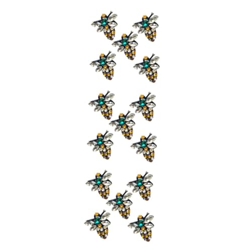 Gadpiparty 15 Stck. Kristall Strass Bienen Diy Patch Applikationen für Kleidung Socken Sandalen Broschen zum Aufnähen und Aufbügeln Schmuckdekoration von Gadpiparty