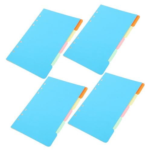 Gadpiparty 15 Stück Registerkarten Teiliges Buntes Index mit Beschreibbaren Tabs Farbige Trennblätter für Schnellhefter Ordner und Notizbücher Praktische Büroorganisation von Gadpiparty