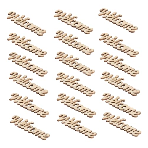 Gadpiparty 15 Stück Teiliges Holz Deko Welcome für Hochzeit und Party Naturbelassene Umweltfreundliche Holzstücke mit Kreativem Hohlraumdesign Vielseitig für Wand und Tischdekoration für DIY Gadpiparty 15 Stück Teiliges Holz Deko Welcome für Hochzeit und Party Naturbelassene Umweltfreundliche Holzstücke mit Kreativem Hohlraumdesign Vielseitig für Wand und Tischdekoration für DIY von Gadpiparty
