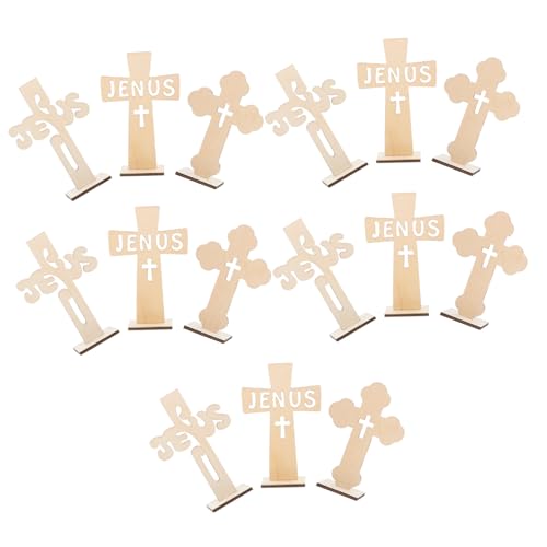 Gadpiparty 15 Stück Teiliges Holzkreuze zum Basteln Stehende Holzkreuze als Tisch Garten-deko Vielseitige Handliche Kreuzornamente für Wand Schreibtisch und Religiöse Dekoration Gadpiparty 15 Stück Teiliges Holzkreuze zum Basteln Stehende Holzkreuze als Tisch Garten-deko Vielseitige Handliche Kreuzornamente für Wand Schreibtisch und Religiöse Dekoration von Gadpiparty