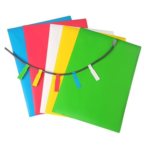 Gadpiparty 15 Stück Teiliges Kabel Etiketten P Förmige Selbstklebende Mehrfarbige Blanko Aufkleber für Kabelmarkierung Weiß Rot Blau Gelb Grün Identifikationsmarker für Büro und Zuhause von Gadpiparty