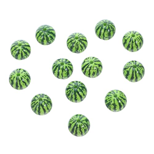 Gadpiparty 15 Stück Teiliges Perlenset mit Wassermelonen Spacer Perlen für DIY Schmuckherstellung Bunte Lose Acrylperlen für Armbänder und Halsketten Sommerliche Frucht Charms für Kreative von Gadpiparty