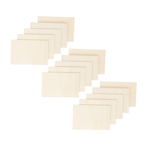 Gadpiparty 15 Stück Teiliges Rechteckige Holzscheiben Naturbelassen DIY Holzplatten zum Basteln Stabile Glatte Oberfläche für Holzdeko und Geschenkanhänger Gadpiparty 15 Stück Teiliges Rechteckige Holzscheiben Naturbelassen DIY Holzplatten zum Basteln Stabile Glatte Oberfläche für Holzdeko und Geschenkanhänger von Gadpiparty