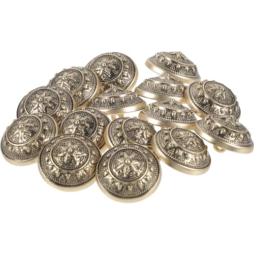 Gadpiparty 15 Stück Teiliges Vintage Metallknöpfe im Britischen Stil Dekorative Knöpfe für Anzüge und Kleidung für Nähprojekte und Bastelarbeiten Sandgoldene Farbe Gadpiparty 15 Stück Teiliges Vintage Metallknöpfe im Britischen Stil Dekorative Knöpfe für Anzüge und Kleidung für Nähprojekte und Bastelarbeiten Sandgoldene Farbe von Gadpiparty