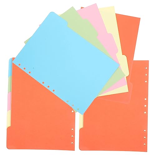 Gadpiparty 15 Stück Trennblätter Set Bunte Papiertrennseiten für Notizbuch Ringbuch und Planner Ästhetische Indexteiler für Schnelles von Inhalten von Gadpiparty