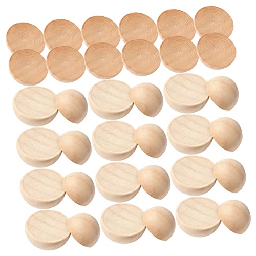 Gadpiparty 150 Stück Halbe Holzperlen Unlackierte Bastelperlen für Diy Schmuck und Handwerksprojekte für Armbänder und Dekorationen Gadpiparty 150 Stück Halbe Holzperlen Unlackierte Bastelperlen für Diy Schmuck und Handwerksprojekte für Armbänder und Dekorationen von Gadpiparty