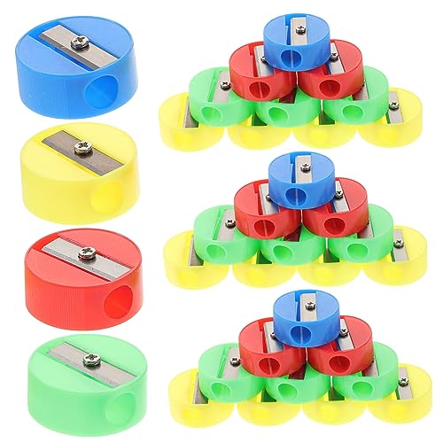 Gadpiparty 150 Stück Handheld Bleistiftspitzer Praktischer Anspitzer für Augenbrauenstifte und Buntstifte Leicht und Benutzerfreundlich für Schule und Haushalt Farbenfrohes Design von Gadpiparty