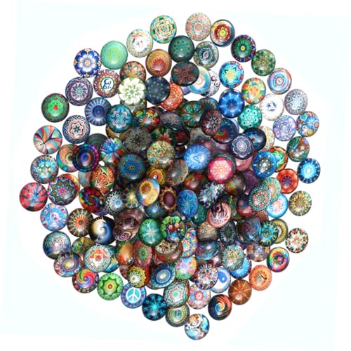 Gadpiparty 150 Stück Patches für Diy Schmuckherstellung Multi Use Cabochons für Ohrringe und Armbänder Bunte Gemstone Aufkleber von Gadpiparty