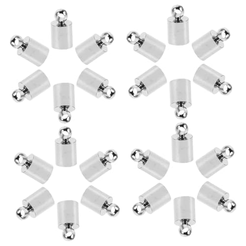 Gadpiparty 150 Stück Schmuckverbinder Endkappen Kupfer Cord End Caps für DIY Armbänder Halsketten Schmuckherstellung Stabile Glänzende Verbindungsstücke für Professionelle Ergebnisse von Gadpiparty