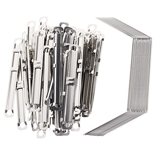 Gadpiparty 150 Stück Teiliges Metall Binderinge Silber Flexible Binder Clips Leichte und Praktische Schnellhefter für Büro Schule Haushalt Vielseitige Ringbuch Ordner Zubehör von Gadpiparty
