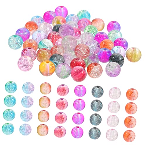 Gadpiparty 150 Stück Teiliges Runde Glasperlen mit Crackle Muster Glänzende Schmuckperlen zum Auffädeln für DIY Armbänder Halsketten Bastelprojekte Hautfreundlich und Langlebig Gadpiparty 150 Stück Teiliges Runde Glasperlen mit Crackle Muster Glänzende Schmuckperlen zum Auffädeln für DIY Armbänder Halsketten Bastelprojekte Hautfreundlich und Langlebig von Gadpiparty