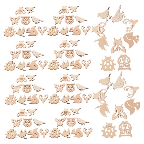 Gadpiparty 150 Stück Unbehandelte Holztiere Bastelset Holzscheiben für DIY Projekte Unvollendete Holzfiguren für Dekorationen und Kinderhandwerk Sicher und Leicht zu Bemalen Gadpiparty 150 Stück Unbehandelte Holztiere Bastelset Holzscheiben für DIY Projekte Unvollendete Holzfiguren für Dekorationen und Kinderhandwerk Sicher und Leicht zu Bemalen von Gadpiparty