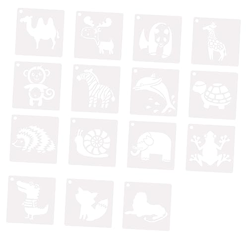 Gadpiparty 15Blätter Cartoon Tierschablonen für Malprojekte Wiederverwendbare Vorlagen für Malerei Zeichnen Scrapbooking und Wanddekoration Langlebig und Einfach zu Reinigen Gadpiparty 15Blätter Cartoon Tierschablonen für Malprojekte Wiederverwendbare Vorlagen für Malerei Zeichnen Scrapbooking und Wanddekoration Langlebig und Einfach zu Reinigen von Gadpiparty