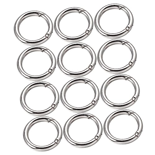 Gadpiparty 15Stücke Zinklegierung Schlüsselring Teilig Runde Karabiner Clips Federbelastete Schnallen Für Schlüsselanhänger Handtaschen Rucksäcke DIY Zubehör Glänzende Oberfläche Gadpiparty 15Stücke Zinklegierung Schlüsselring Teilig Runde Karabiner Clips Federbelastete Schnallen Für Schlüsselanhänger Handtaschen Rucksäcke DIY Zubehör Glänzende Oberfläche von Gadpiparty
