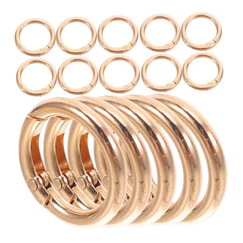 Gadpiparty 15Stücke Zinklegierung Schlüsselringe Runder Federring Karabiner für DIY Schlüsselanhänger Handtaschen und Rucksäcke Leicht Langlebig für Vielseitige Anwendungen Gadpiparty 15Stücke Zinklegierung Schlüsselringe Runder Federring Karabiner für DIY Schlüsselanhänger Handtaschen und Rucksäcke Leicht Langlebig für Vielseitige Anwendungen von Gadpiparty