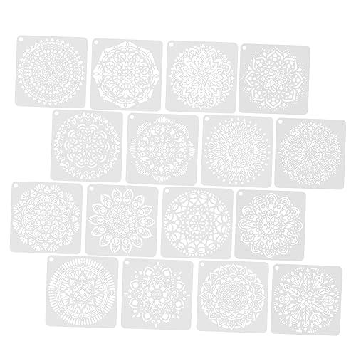 Gadpiparty 16 Blatt Dekorative Schablonen Kreative Vorlagen für Teenager für Diy Wandgestaltung und Malerei für Blumenmuster und Kreative Kunstprojekte Gadpiparty 16 Blatt Dekorative Schablonen Kreative Vorlagen für Teenager für Diy Wandgestaltung und Malerei für Blumenmuster und Kreative Kunstprojekte von Gadpiparty