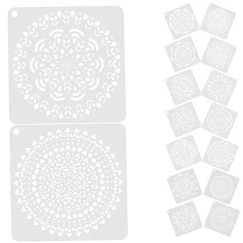 Gadpiparty 16 Blatt Diy Schablonen für Kreative Wandgestaltung Wiederverwendbare Schablonen für Blumenmuster Geeignet für Mehr für Teenager Dekoration von Gadpiparty