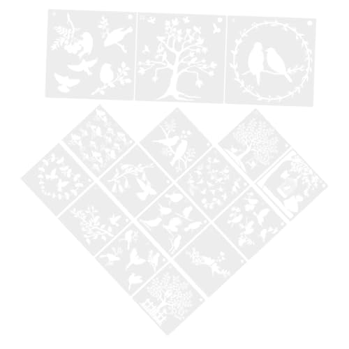 Gadpiparty 16 Blatt Malvorlage Schablonen für Zeichnung Schablonenpapier Willkommen Malschablonen Schablonen zum Zeichnen von Vögeln Wandmalerei Vorlagen Schablonen das Haustier Weiß Gadpiparty 16 Blatt Malvorlage Schablonen für Zeichnung Schablonenpapier Willkommen Malschablonen Schablonen zum Zeichnen von Vögeln Wandmalerei Vorlagen Schablonen das Haustier Weiß von Gadpiparty