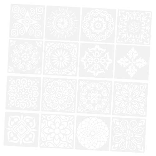 Gadpiparty 16 Blatt Mandala Schablonen Wiederverwendbare Kunststoff Malvorlagen für Kreative Dekoration für Diy Malerei Zeichnungen und Kunstprojekte Gadpiparty 16 Blatt Mandala Schablonen Wiederverwendbare Kunststoff Malvorlagen für Kreative Dekoration für Diy Malerei Zeichnungen und Kunstprojekte von Gadpiparty