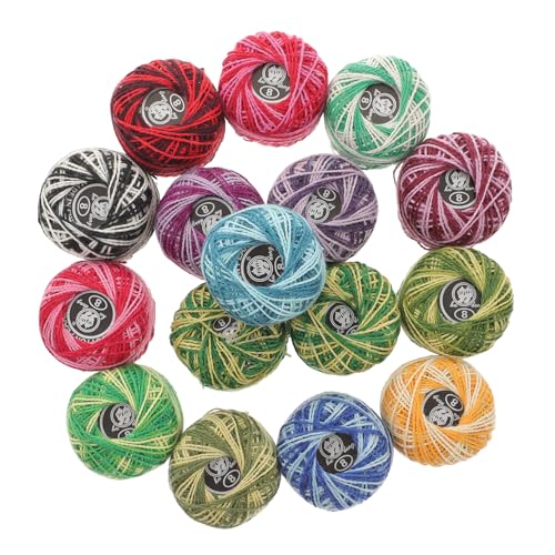 Gadpiparty 16 Rollen Teiliges Set Stickgarn für Kreuzstich Bunte Baumwollfäden für DIY Handarbeiten pro Zubehör für Anfänger und Kreative Projekte von Gadpiparty