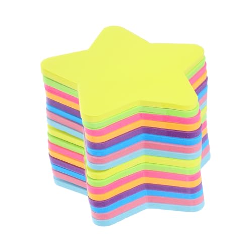 Gadpiparty 16 Stück Bunte Fünfzackige Stern Haftnotizen Set Selbstklebende Notizzettel für Büro Zuhause Kreative Memo Pads mit Starkem Halt für To Do Listen und Planung von Gadpiparty