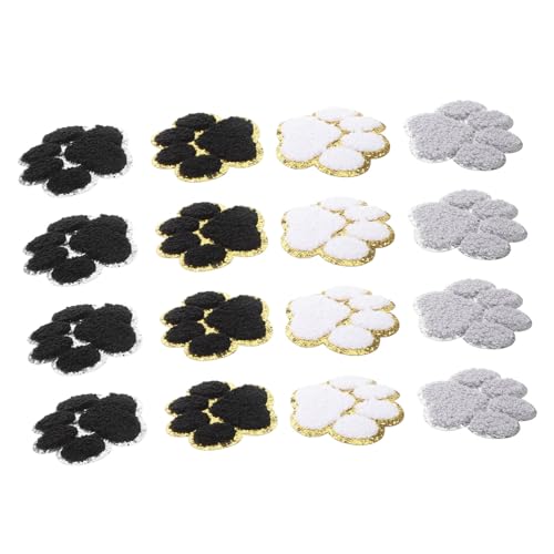 Gadpiparty 16 Stück Haustierhundpfotenstickstätte Patch Pfotenabdrücke Zum Aufbügeln Katzen-patch Hund Bügelbild Pailletten Patches Tiger Bügelbild Aufkleber Für Autos Hund Brosche Stoff Gadpiparty 16 Stück Haustierhundpfotenstickstätte Patch Pfotenabdrücke Zum Aufbügeln Katzen-patch Hund Bügelbild Pailletten Patches Tiger Bügelbild Aufkleber Für Autos Hund Brosche Stoff von Gadpiparty
