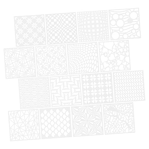 Gadpiparty 16 Stück Malvorlage zeichnen Wiederverwendbare Zeichnungsschablonen für geometrische Schablonen Und Malschablone Wandmalerei Vorlage wiederverwendbare Malvorlagen Gadpiparty 16 Stück Malvorlage zeichnen Wiederverwendbare Zeichnungsschablonen für geometrische Schablonen Und Malschablone Wandmalerei Vorlage wiederverwendbare Malvorlagen von Gadpiparty