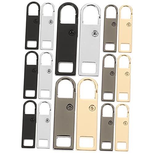 Gadpiparty 16 Stück Teiliges Abnehmbare Reißverschluss Zipper für Jacken Koffer und Taschen Metall Reißverschlusskopf und Gunmetal für Reparaturen und Ersatzteile von Gadpiparty
