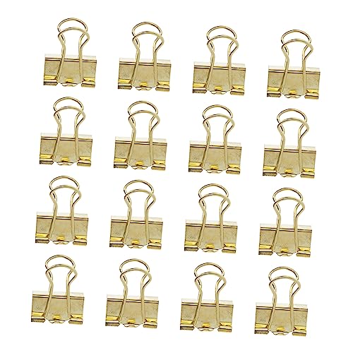 Gadpiparty 16 Stück Teiliges Binder Clips Set Roségold Robuste Büroklammern für Dokumente Rechnungen und Notizen Vielseitige Bürobedarf für Ordentliche Ablage von Gadpiparty