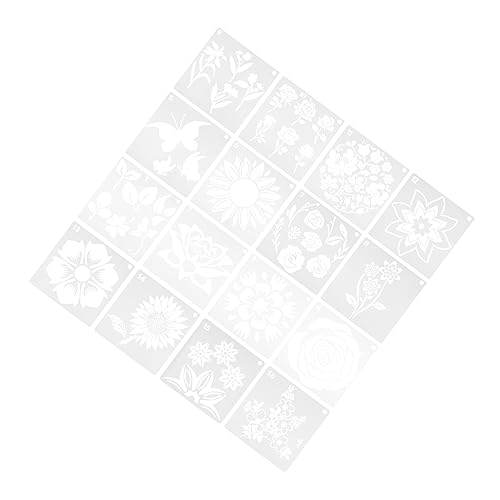 Gadpiparty 16 Stück Teiliges DIY Schablonen für Wandmalerei Wiederverwendbare Blumenmuster für Kunstprojekte für Wände Karten und Mehr Gadpiparty 16 Stück Teiliges DIY Schablonen für Wandmalerei Wiederverwendbare Blumenmuster für Kunstprojekte für Wände Karten und Mehr von Gadpiparty